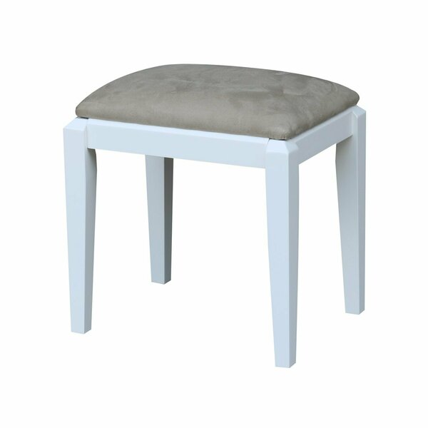 International Concepts Vanity Bench, Snow White BE08-2